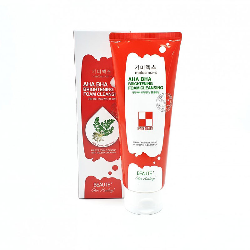 Beaute Melasma-X AHA BHA Brightening Foam Cleansing 160ml tube