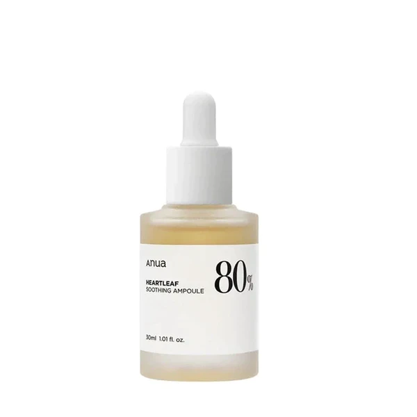 ANUA Heartleaf 80% Soothing Ampoule 30ml calming serum for sensitive skin