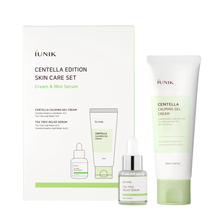 IUNIK Centella Edition Skincare Set with soothing face care products